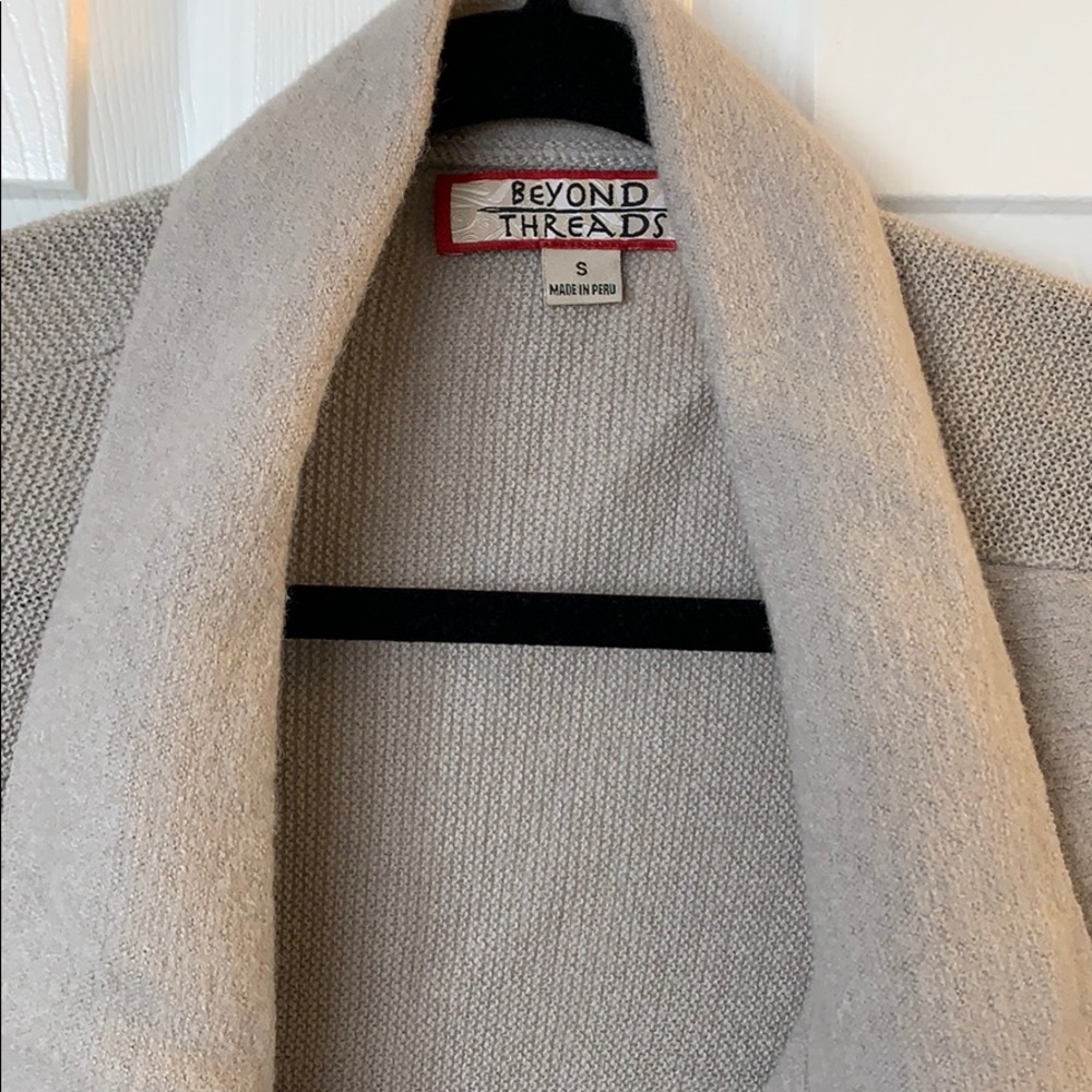 Beyond Threads Asymmetrical Alpaca Cardigan - image 4